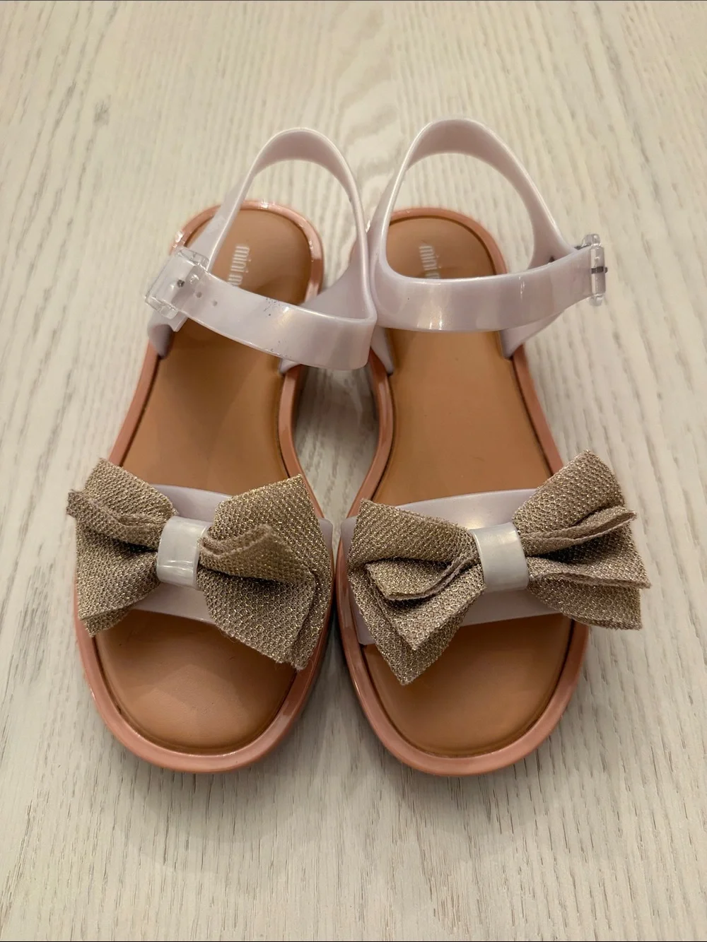 Mini Melissa Mar Sandals in Gold
